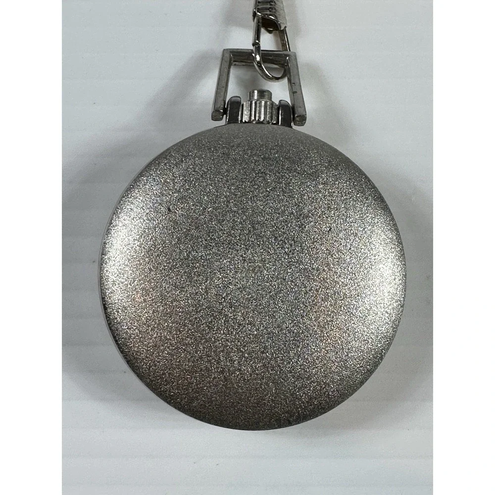 Vintage Dodge Ram Pocket Watch Chain Silver Red Not Running‎